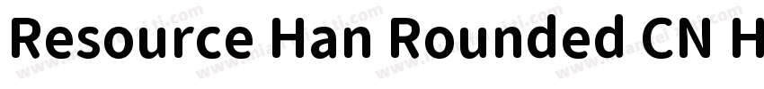 Resource Han Rounded CN Heavy0990字体转换